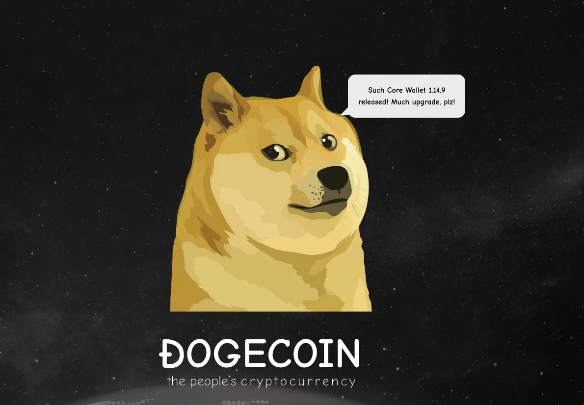 Meme anjing Shiba Inu yang menjadi simbol Dogecoin.